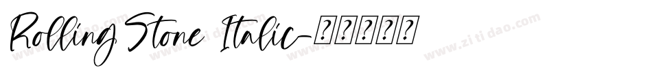 RollingStone Italic字体转换